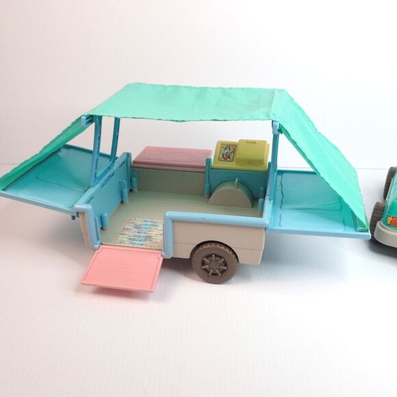 Fisher Price Loving Family Dollhouse Convertible Car & RV Pop Up Camper 1997 - Picture 2 of 16